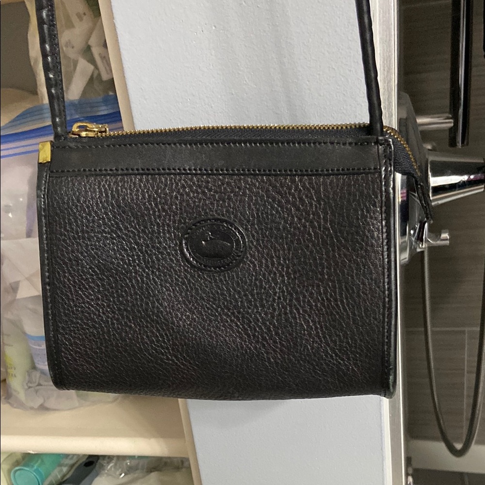 Dooney & Bourke Black textured leather crossbody